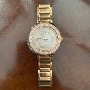Rose gold Michael Kors watch women